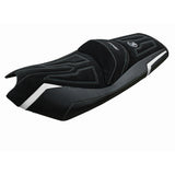 Kymco AK 550 2017-2024 Seat Cover Tappezzeria Italia TPZ in White and Black