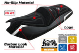 Kymco AK 550 2017-2024 Seat Cover Tappezzeria Italia TPZ in White and Black
