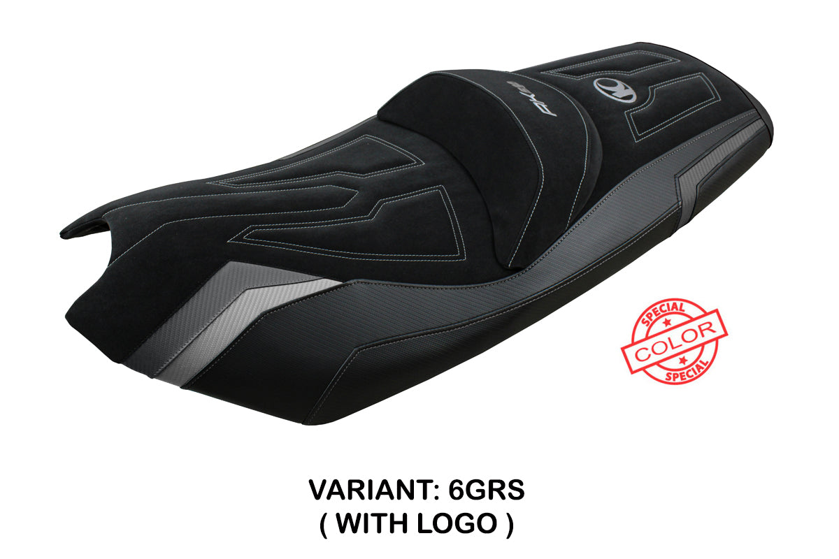 Kymco AK 550 2017-2024 Seat Cover Tappezzeria Italia TPZ in Grey and Silver