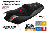 Funda de asiento Kymco AK 550 2017-2024 Tappezzeria Italia TPZ Comfort en negro