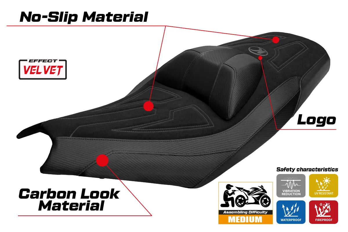 Kymco AK575 Premium 2025-2026 Seat Cover TPZ Italia Black