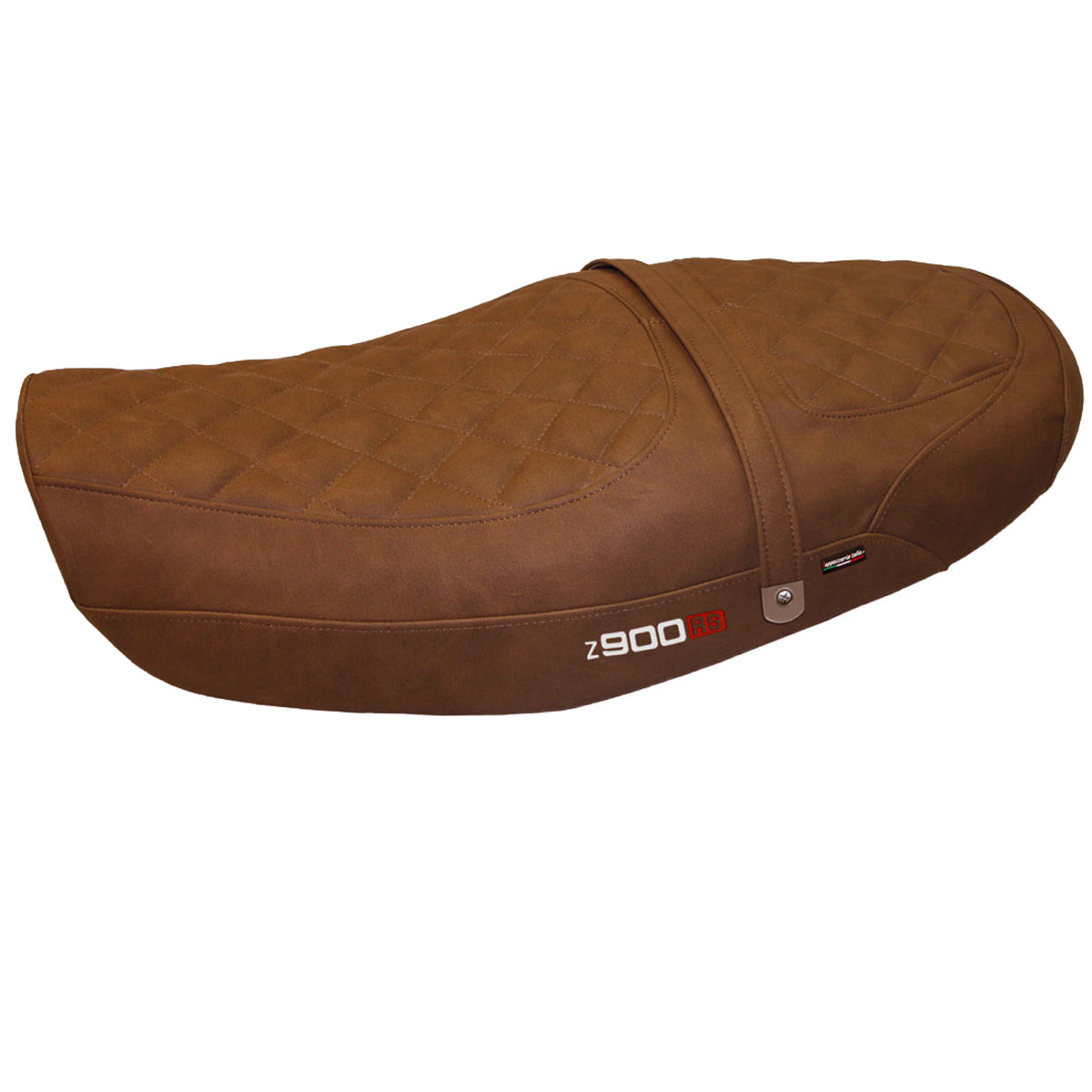 Funda de asiento Kawasaki Z900RS 2018-2025 Tappezzeria Italia TPZ Cuero Marrón