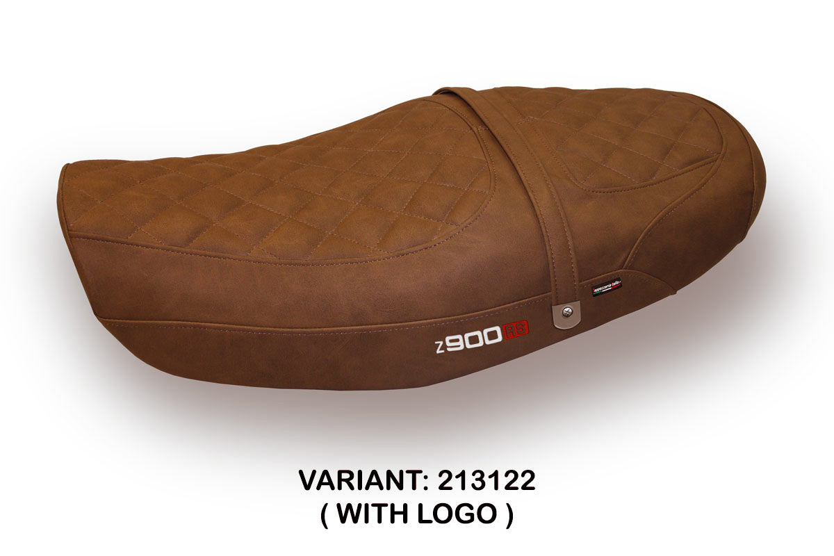 Funda de asiento Kawasaki Z900RS 2018-2025 Tappezzeria Italia TPZ Cuero Marrón