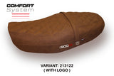 Funda de asiento Kawasaki Z900RS 2018-2025 Tappezzeria Italia TPZ Comfort Leather Brown