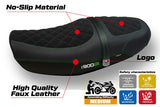Funda de asiento Kawasaki Z900RS 2018-2025 Tappezzeria Italia TPZ Terciopelo Verde Negro