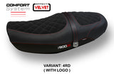 Funda de asiento Kawasaki Z900RS 2018-2025 Tappezzeria Italia TPZ Velvet Comfort Red