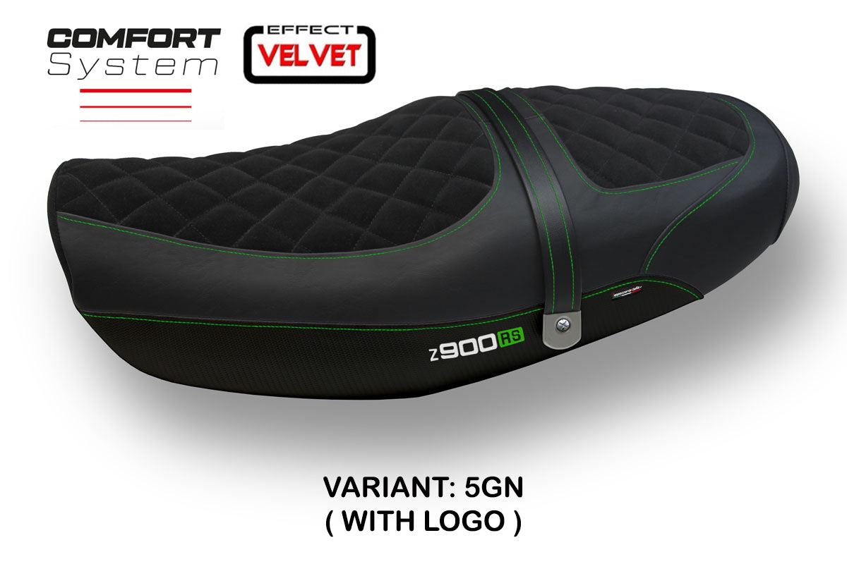 Kawasaki Z900RS 2018-2025 Seat Cover Tappezzeria Italia TPZ Velvet Comfort Green