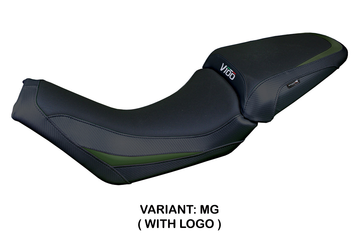 Moto Guzzi V100 Mandello 2022-2025 Seat Cover Tappezzeria Italia TPZ Green Black
