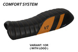 Funda de asiento Moto Guzzi V7 2011-2020 Tappezzeria Italia TPZ en Naranja Confort