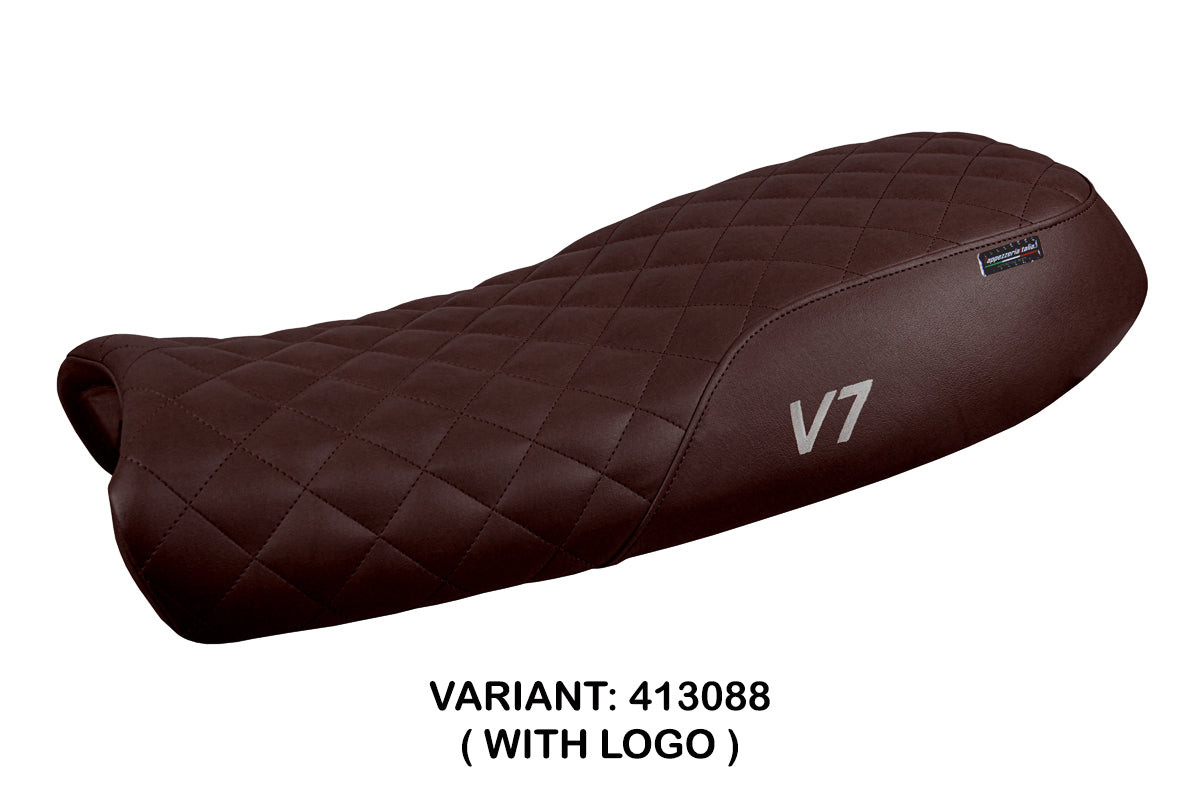 Moto Guzzi V7 2011-2020 Seat Cover Tappezzeria Italia TPZ in Dark Brown