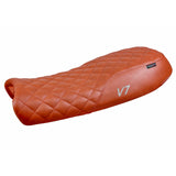 Funda de asiento Moto Guzzi V7 2011-2020 Tappezzeria Italia TPZ en ladrillo oscuro