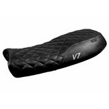 Funda de asiento Moto Guzzi V7 2011-2020 Tappezzeria Italia TPZ Comfort en negro vintage