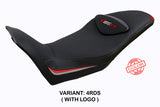 Moto Guzzi V85TT 2019-2025 Seat Cover Tappezzeria Italia TPZ in Red Silver and Black