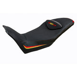 Moto Guzzi V85TT 2019-2025 Seat Cover Tappezzeria Italia TPZ in Red Gold and Black