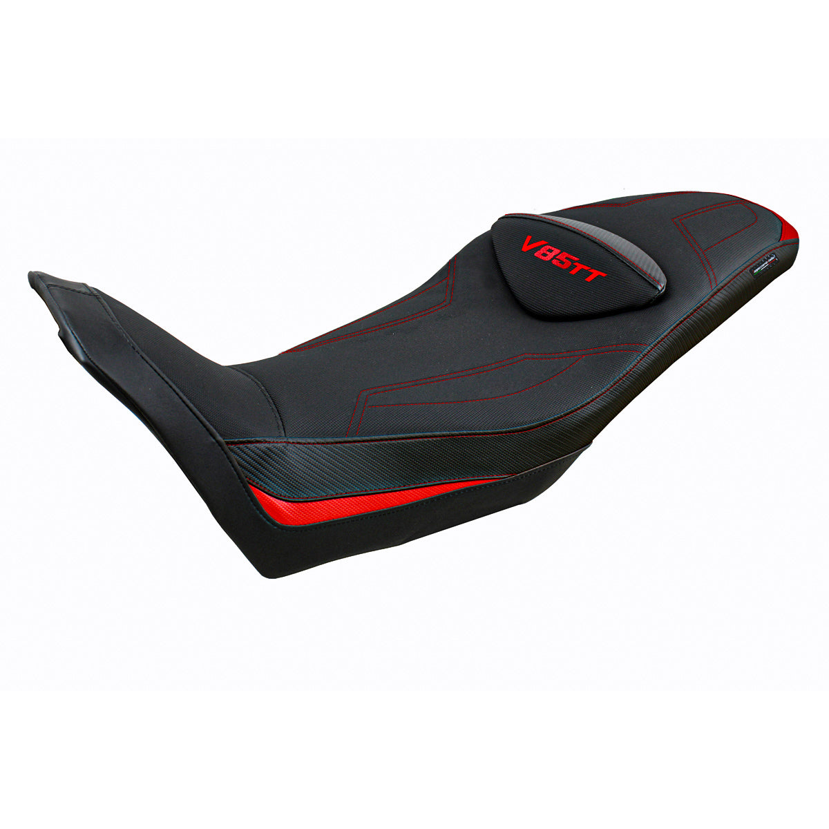 Moto Guzzi V85TT 2019-2025 Seat Cover Tappezzeria Italia TPZ Comfort in Red and Black