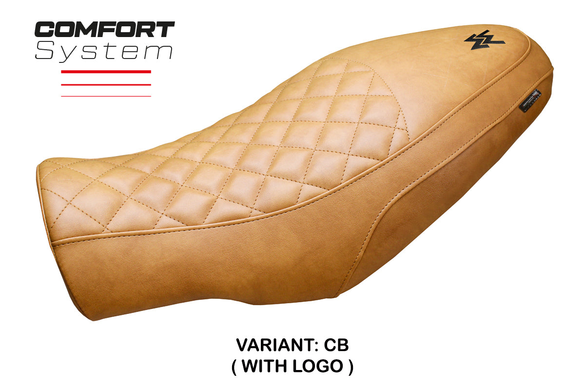 Moto Morini Seiemmezzo 2022-2025 Seat Cover Tappezzeria Italia TPZ Comfort in Vintage Camel
