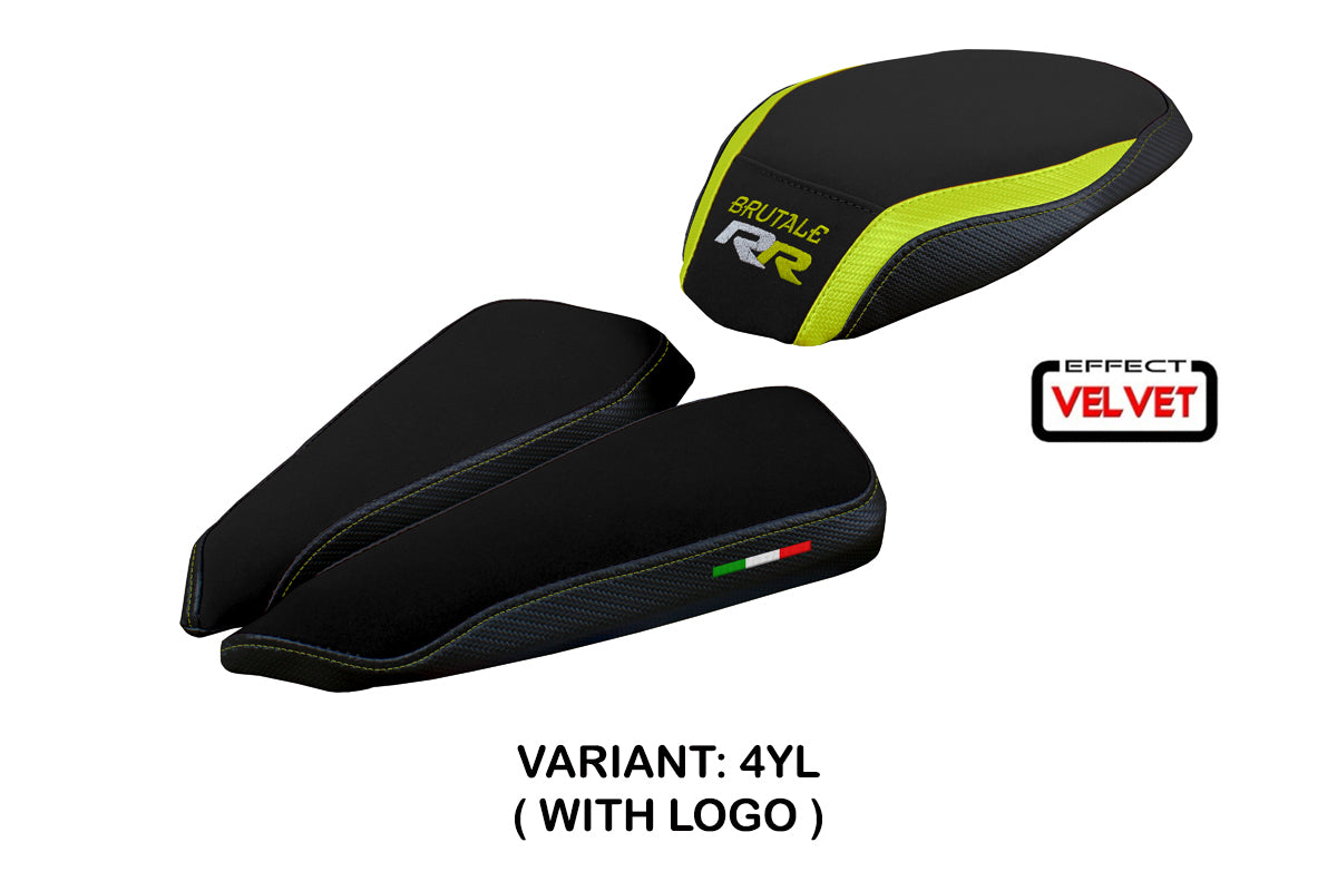 MV Agusta Brutale 1000RR 2020-2025 Seat Cover Tappezzeria Italia TPZ in Yellow and Black