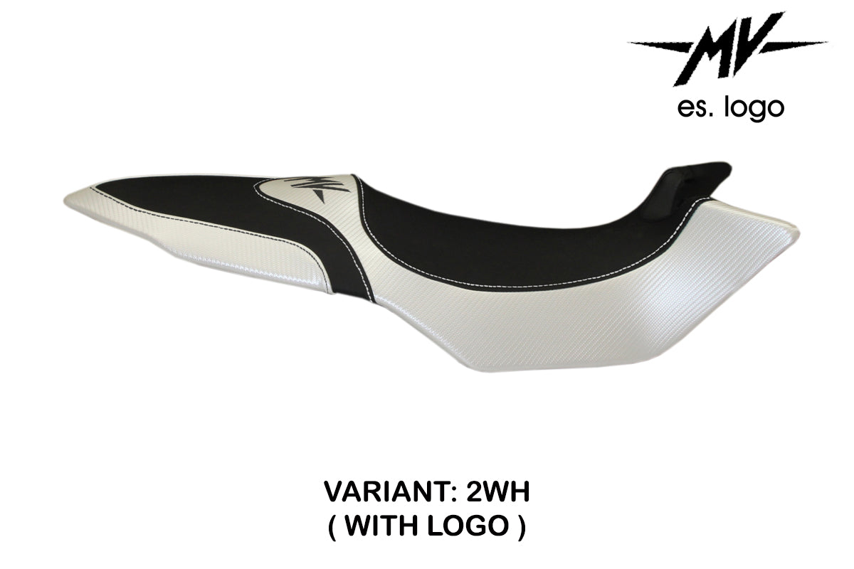 Funda Asiento MV Agusta Brutale 675 800 2012-2015 Tappezzeria Italia TPZ en Blanco