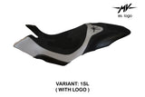 Funda de asiento Tappezzeria Italia TPZ para MV Agusta Dragster 800 2014-2018 en color plata