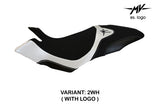 Funda de asiento Tappezzeria Italia TPZ para MV Agusta Dragster 800 2014-2018 en blanco