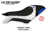 MV Agusta Dragster 800 2019-2026 Seat Cover TPZ Italia Ultragrip White Blue