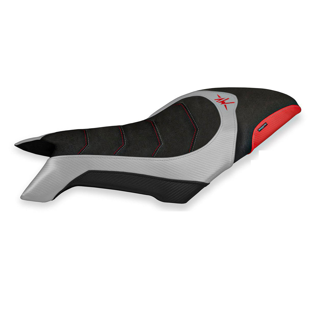 MV Agusta Dragster 800 2019-2026 Seat Cover TPZ Italia Ultragrip Silver Red