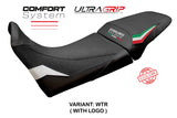 Funda de asiento MV Agusta Enduro Veloce 2024-2025 Tappezzeria Italia TPZ Comfort Grip Blanco Ita