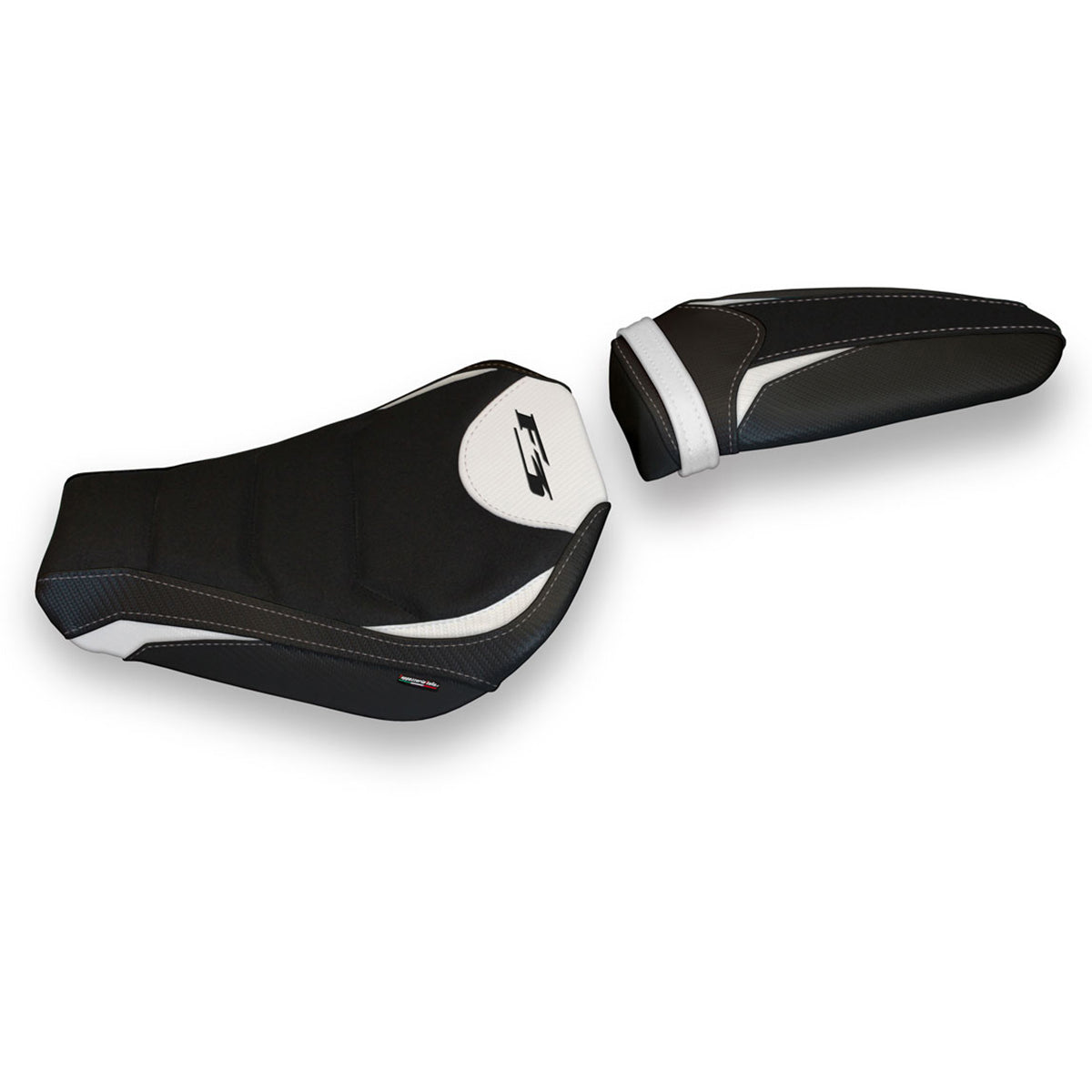 Funda de asiento MV Agusta F3 2012-2025 Tappezzeria Italia TPZ Ultragrip en blanco