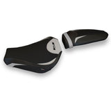 Funda de asiento MV Agusta F4 2010-2020 Tappezzeria Italia TPZ en plata y negro