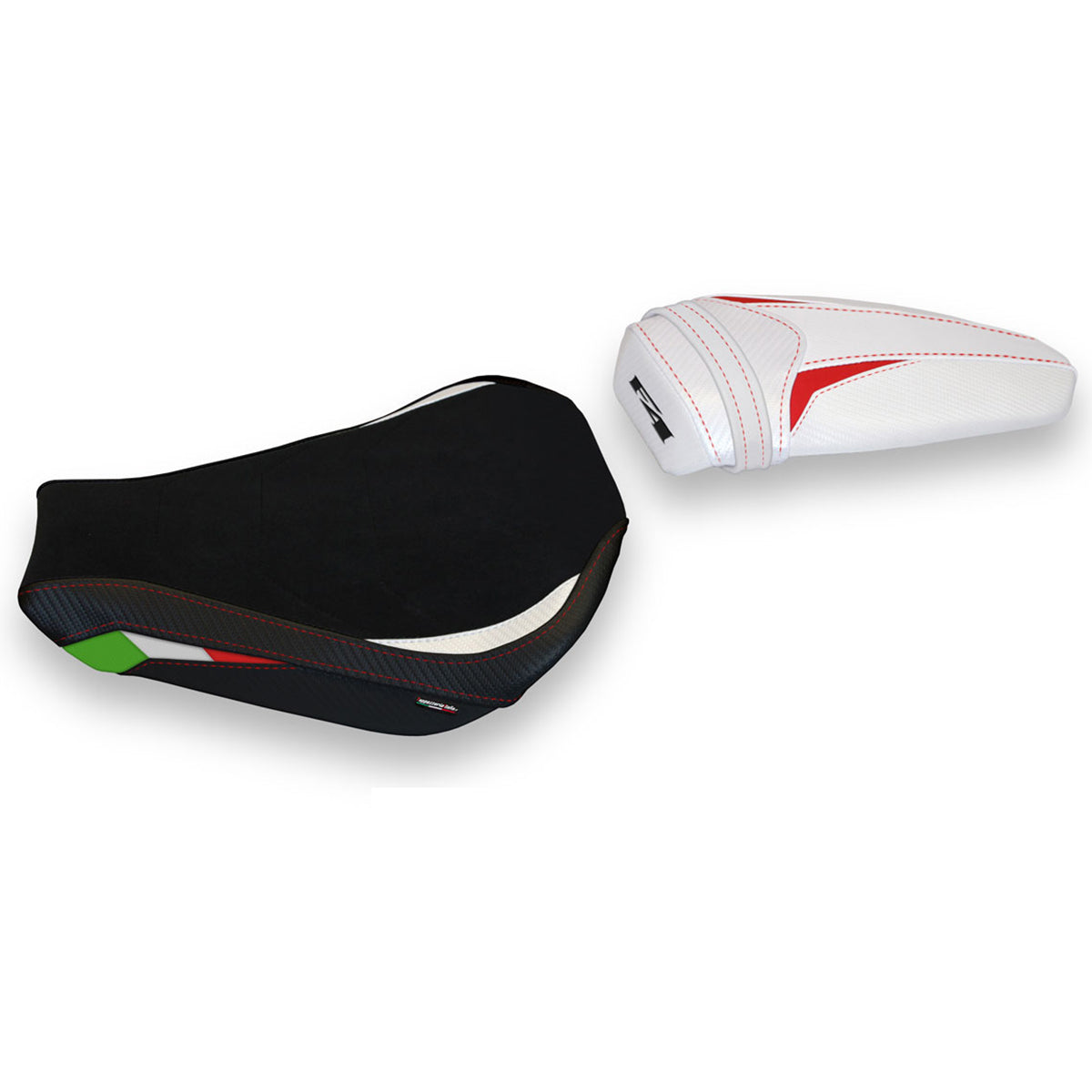 MV Agusta F4 2010-2020 Seat Cover Tappezzeria Italia TPZ in Black and White SE