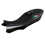 Funda de asiento MV Agusta Stradale 800 2015-2017 Tappezzeria Italia TPZ en blanco y negro