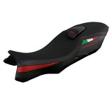Funda de asiento MV Agusta Stradale 800 2015-2017 Tappezzeria Italia TPZ en rojo y negro
