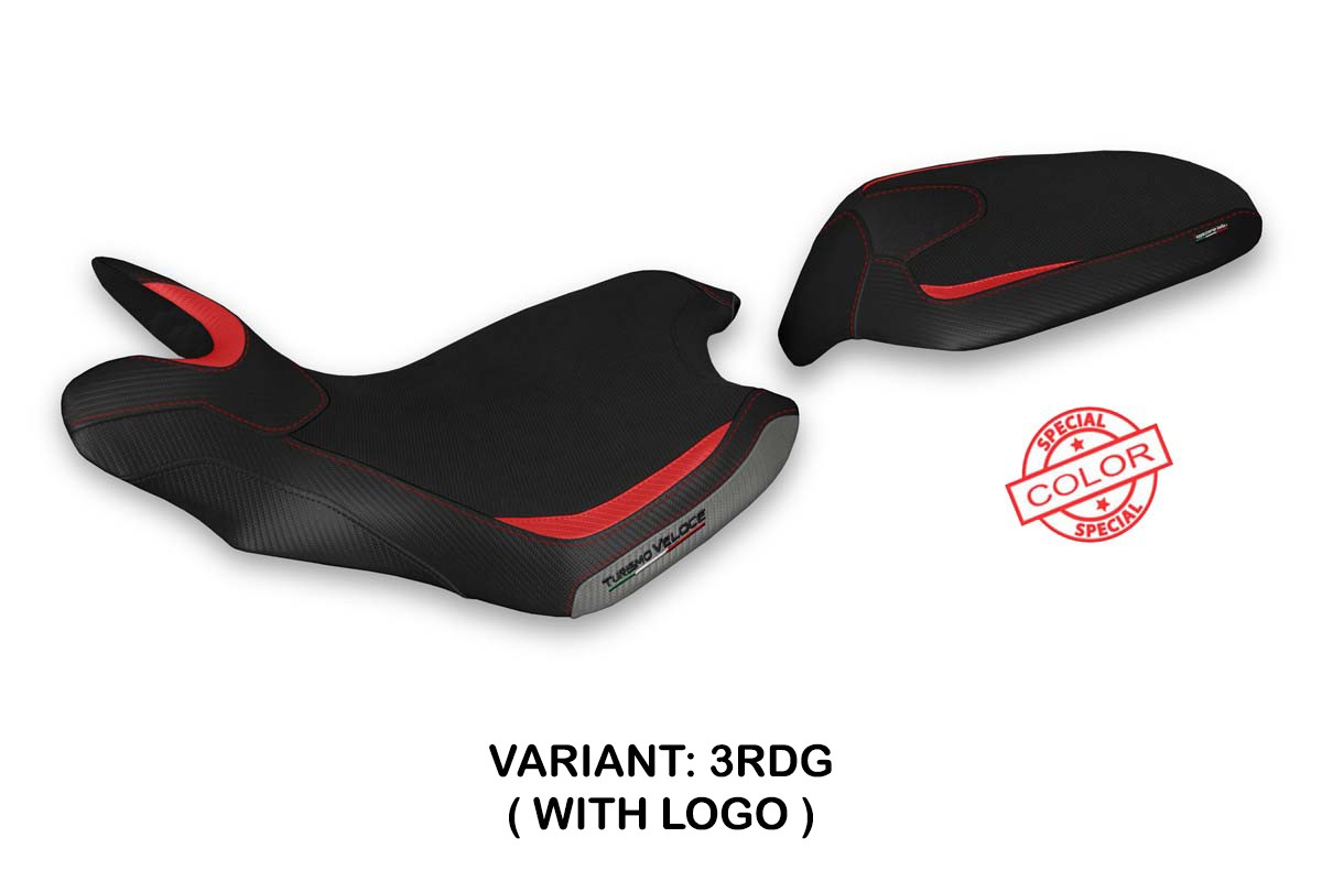 MV Agusta Turismo Veloce 2021-2026 Seat Cover TPZ Italia Red Grey