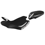Funda para asiento MV Agusta Turismo Veloce 2014-2020 Tappezzeria Italia TPZ en blanco negro