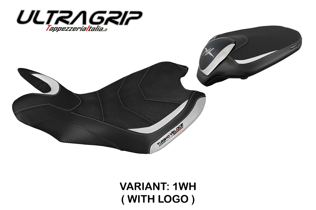 MV Agusta Turismo Veloce 2014-2020 Seat Cover Tappezzeria Italia TPZ Ultragrip in White