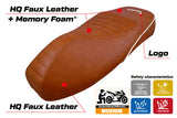 Vespa GTS 125 150 300 2009-2024 Seat Cover Tappezzeria Italia TPZ Comfort in Brown