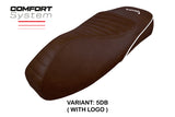 Vespa GTS 125 150 300 2009-2024 Seat Cover Tappezzeria Italia TPZ Comfort in Dark Brown