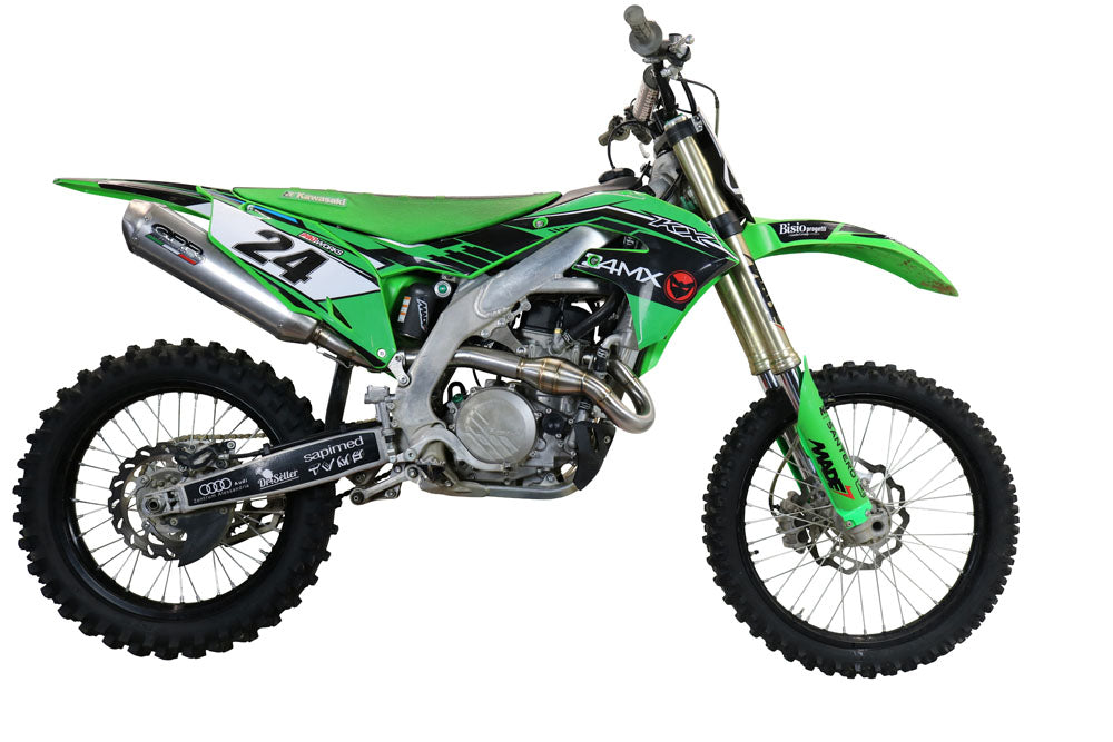 Kawasaki KX450F 2021-2023 Exhaust GPR Full System Pentacross Inox