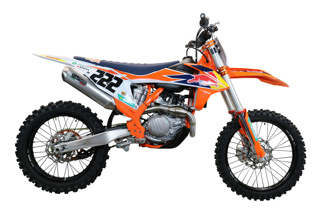 KTM SX-F Factory Edition 450 2018-2021 Exhaust GPR Full System Pentacross Inox