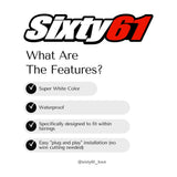 Yamaha YFZ450 YFZ450R 2004-2026 LED Headlight Bulbs