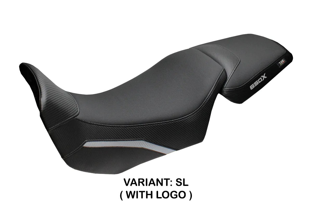 QJ Motor SVT 650 X 2024-2026 Seat Cover TPZ Italia Silver Black