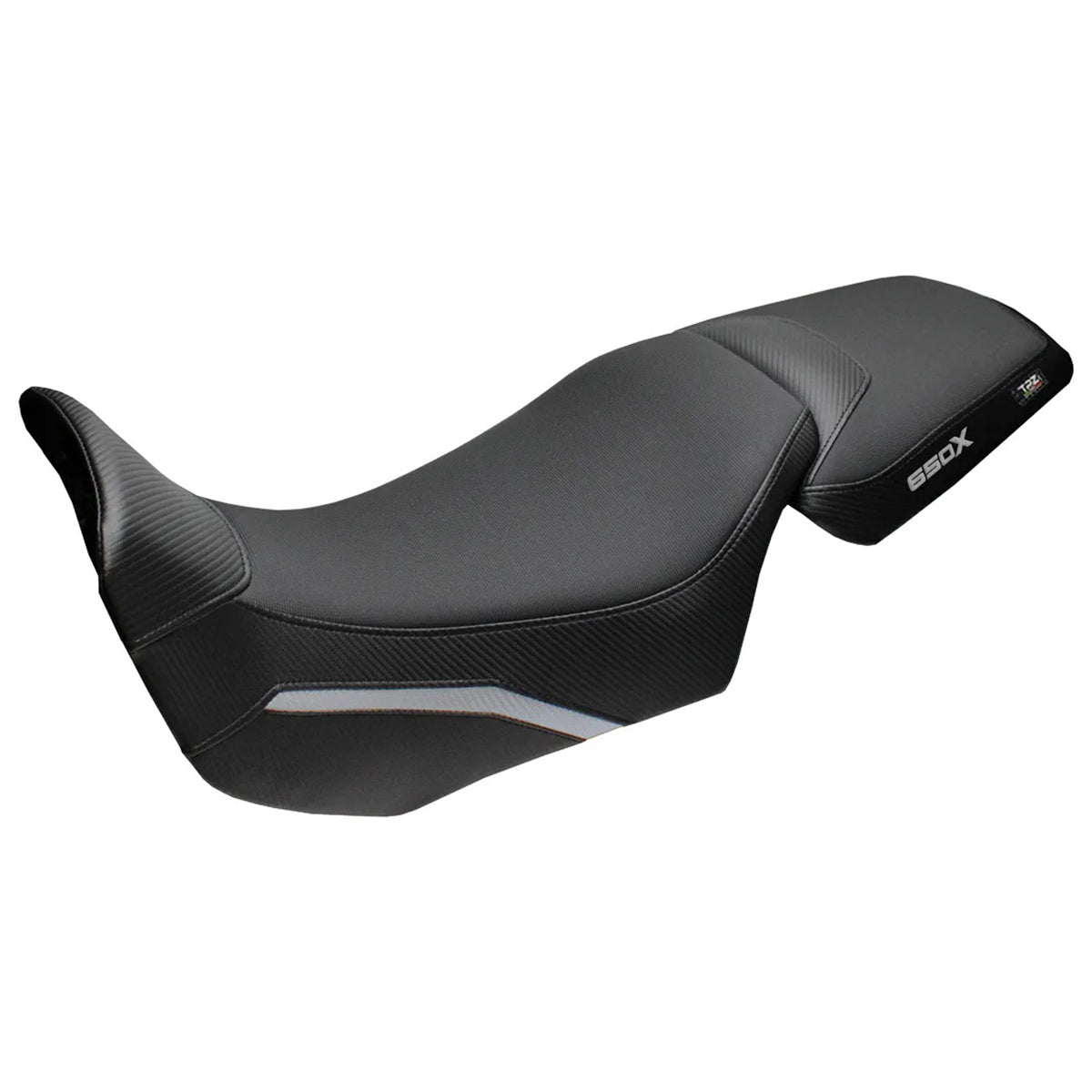 QJ Motor SVT 650 X 2024-2026 Seat Cover TPZ Italia Comfort Silver Black