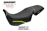 QJ Motor SVT 650 X 2024-2026 Seat Cover TPZ Italia Comfort Yellow Fluo Black