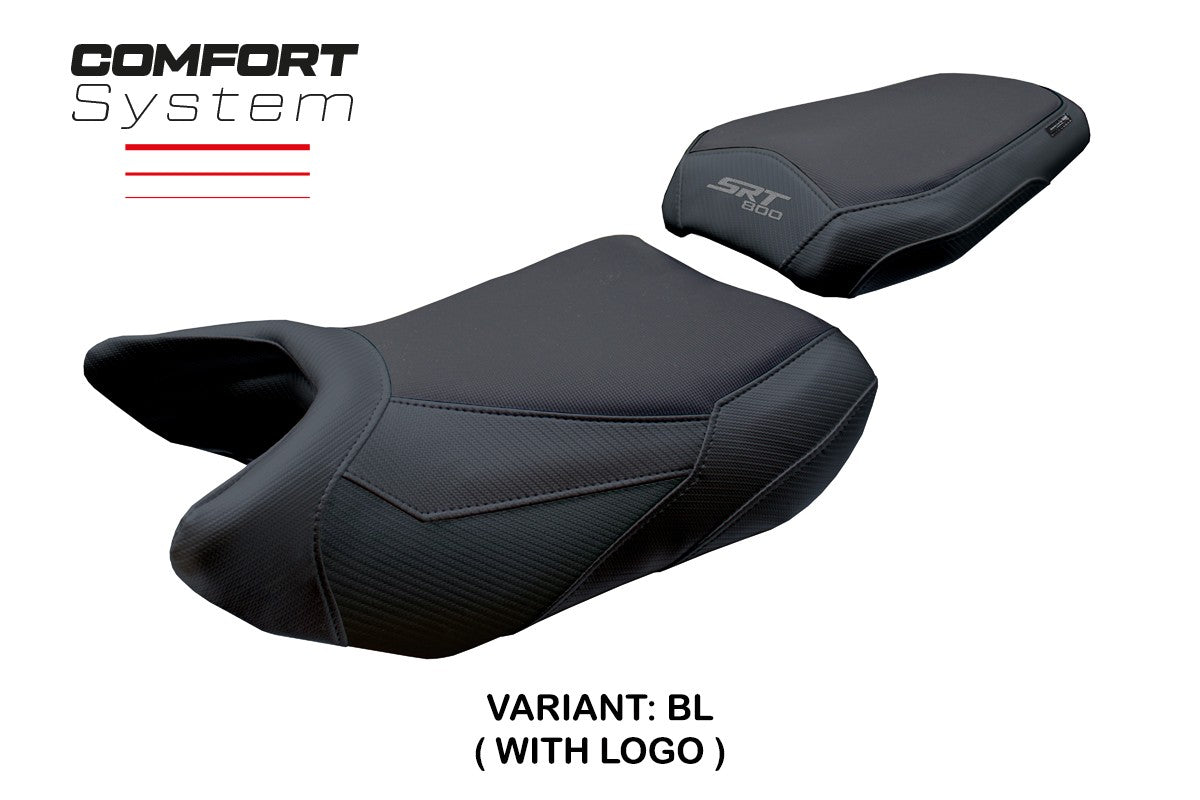 Funda de asiento QJ Motor SRT 800 X / S / SX 2023-2025 Tappezzeria Italia TPZ Comfort Black