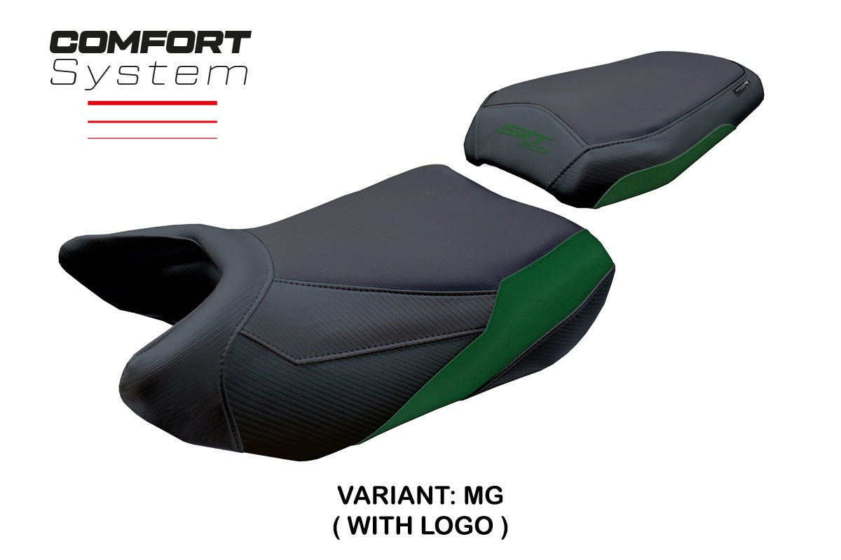 Funda de asiento QJ Motor SRT 800 X / S / SX 2023-2025 Tappezzeria Italia TPZ Comfort Verde Militar