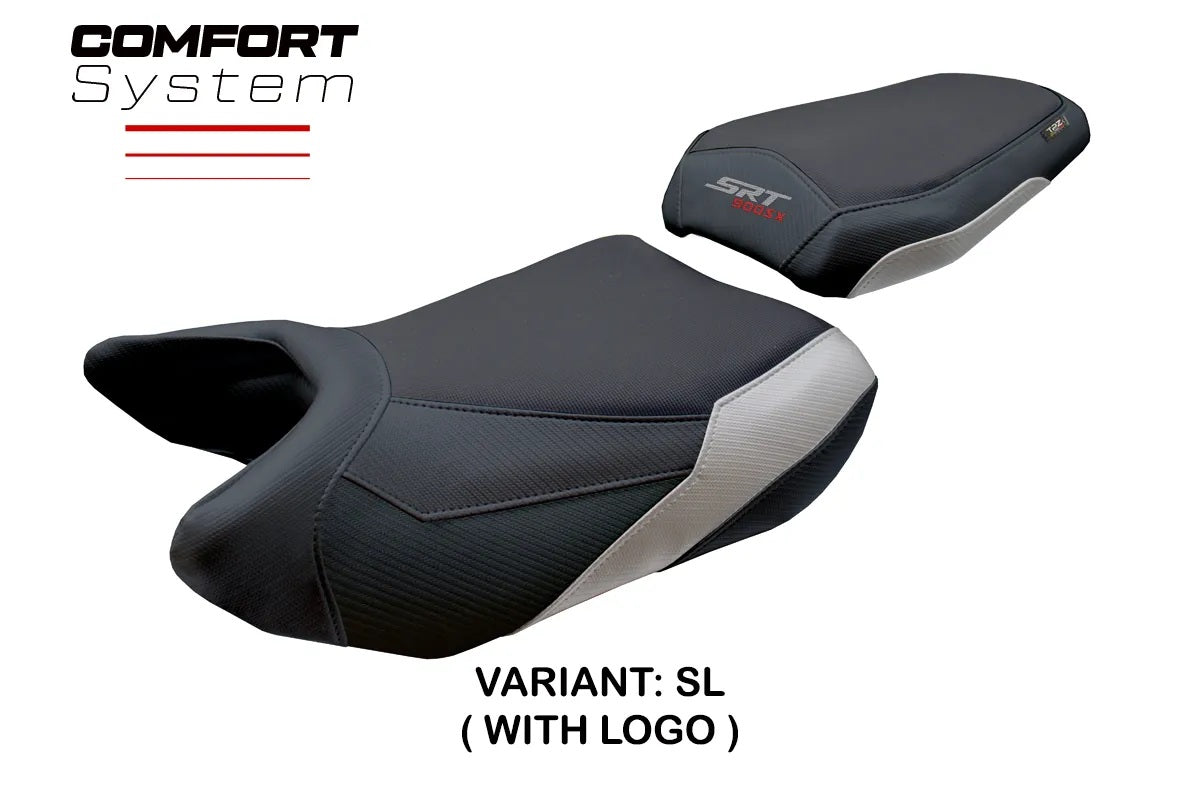 QJ Motor SRT 900 SX 2025-2026 Seat Cover TPZ Italia Comfort Silver Black