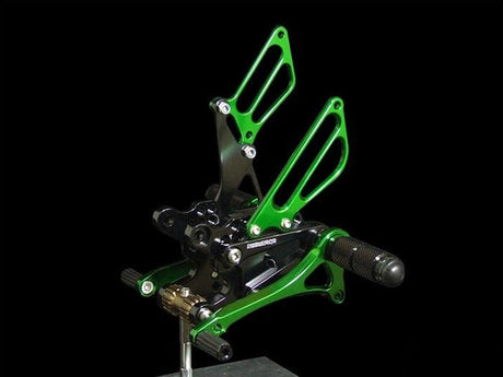 Suzuki GSXR 600/750 Rearsets Green
