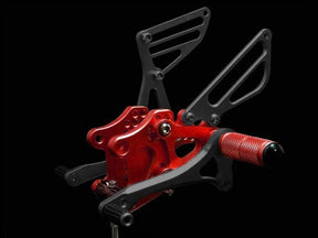 Suzuki GSXR 600 750 Rearsets Red from Sixty61