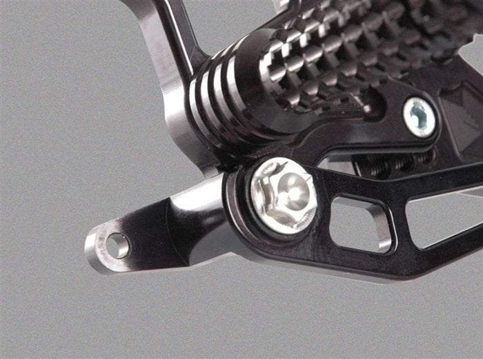 ADJUSTABLE ALUMINUM REARSETS | KAWASAKI ZX14 | ZX12 | ZX10 | ZX6