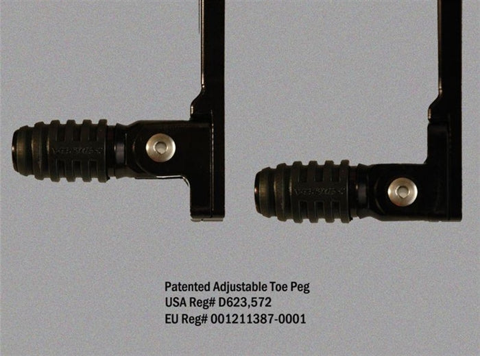 Vortex Rearsets Suzuki GSXR 600 750 2011-2025 in Black